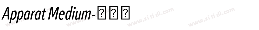 Apparat Medium字体转换 Apparat Medium字体转换